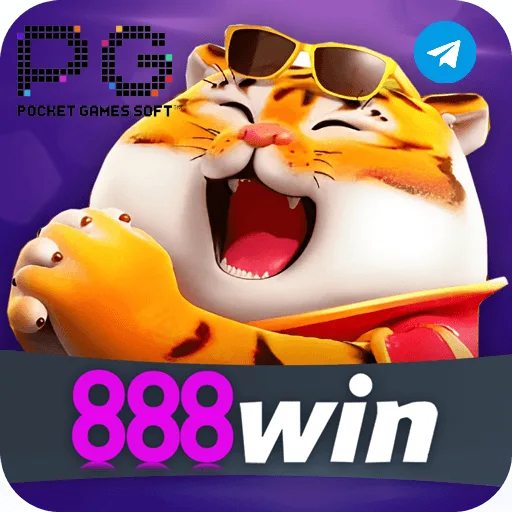Imagem promovendo o canal oficial da 888win no Telegram